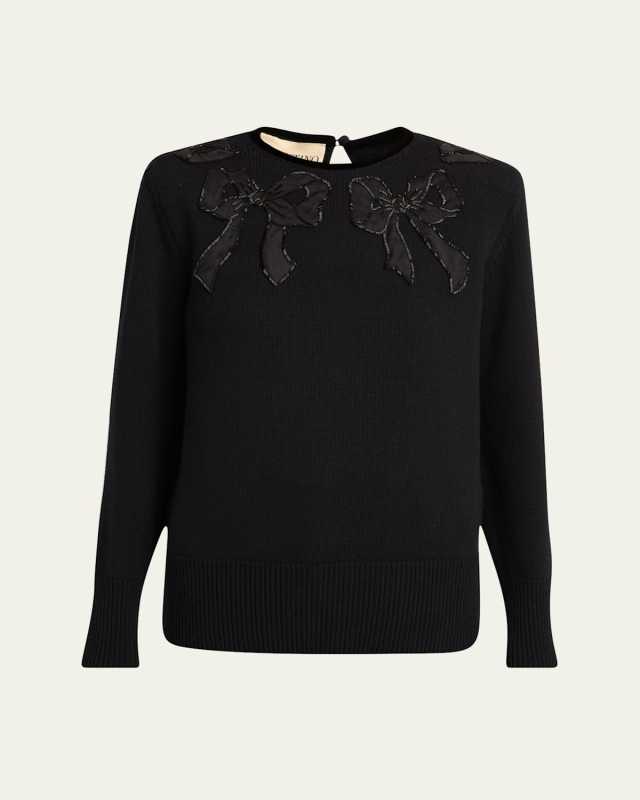 Maglia Bow Wool Sweater